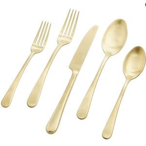 Pottery Barn Mason Flatware Sets Champagne finish. 2 sets of 20-piece. New.